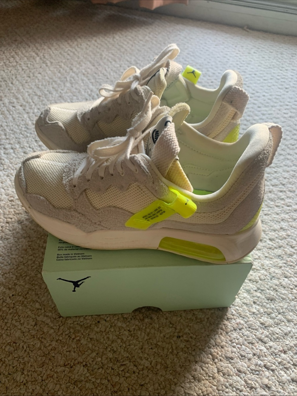 Nike Jordan Ma2 white volt casual suede sneakers basketball